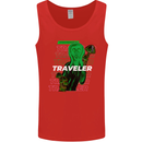 Van Gogh Alien Scream Art Magic Mushrooms Mens Vest Tank Top Red