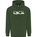 Vegan Animals Are Friends Not Food Childrens Kids Hoodie Forest Green