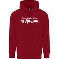 Vegan Animals Are Friends Not Food Childrens Kids Hoodie Red