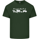 Vegan Animals Are Friends Not Food Mens Cotton T-Shirt Tee Top Forest Green