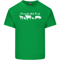 Vegan Animals Are Friends Not Food Mens Cotton T-Shirt Tee Top Irish Green