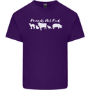 Vegan Animals Are Friends Not Food Mens Cotton T-Shirt Tee Top Purple