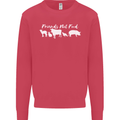 Vegan Animals Are Friends Not Food Mens Sweatshirt Jumper Heliconia