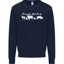 Vegan Animals Are Friends Not Food Mens Sweatshirt Jumper Navy Blue