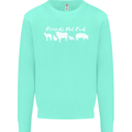 Vegan Animals Are Friends Not Food Mens Sweatshirt Jumper Peppermint
