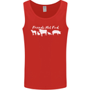 Vegan Animals Are Friends Not Food Mens Vest Tank Top Red
