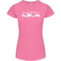 Vegan Animals Are Friends Not Food Womens Petite Cut T-Shirt Azalea