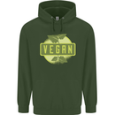 Vegan Childrens Kids Hoodie Forest Green