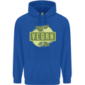 Vegan Childrens Kids Hoodie Royal Blue