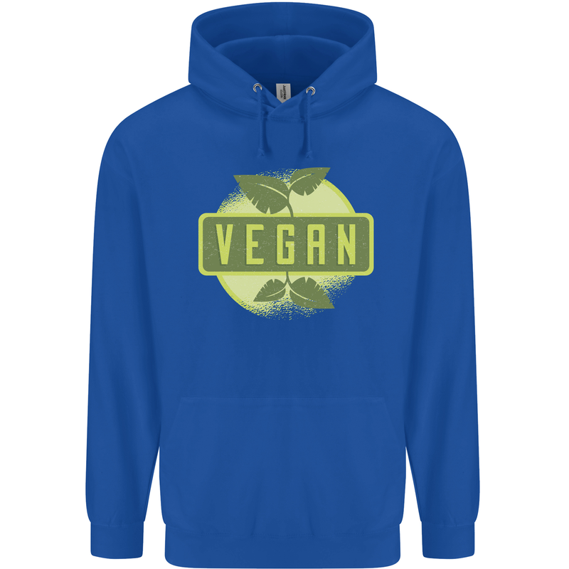 Vegan Childrens Kids Hoodie Royal Blue