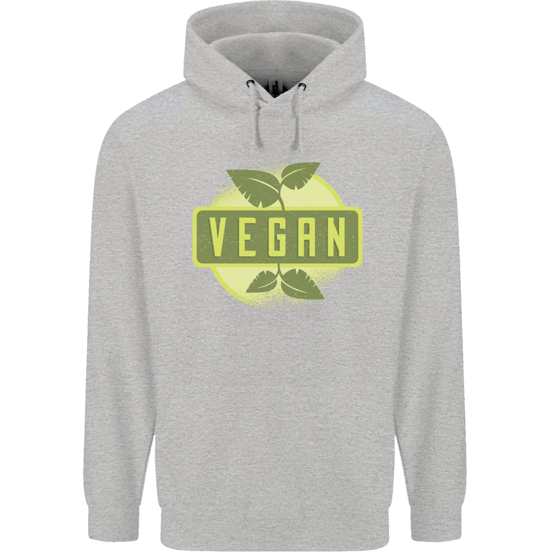 Vegan Childrens Kids Hoodie Sports Grey
