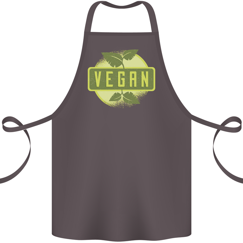 Vegan Cotton Apron 100% Organic Dark Grey