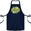 Vegan Cotton Apron 100% Organic Navy Blue