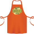 Vegan Cotton Apron 100% Organic Orange