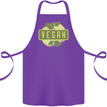 Vegan Cotton Apron 100% Organic Purple
