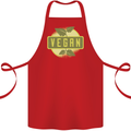Vegan Cotton Apron 100% Organic Red