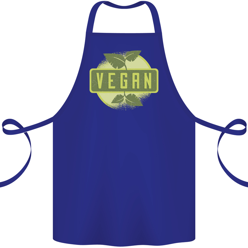Vegan Cotton Apron 100% Organic Royal Blue