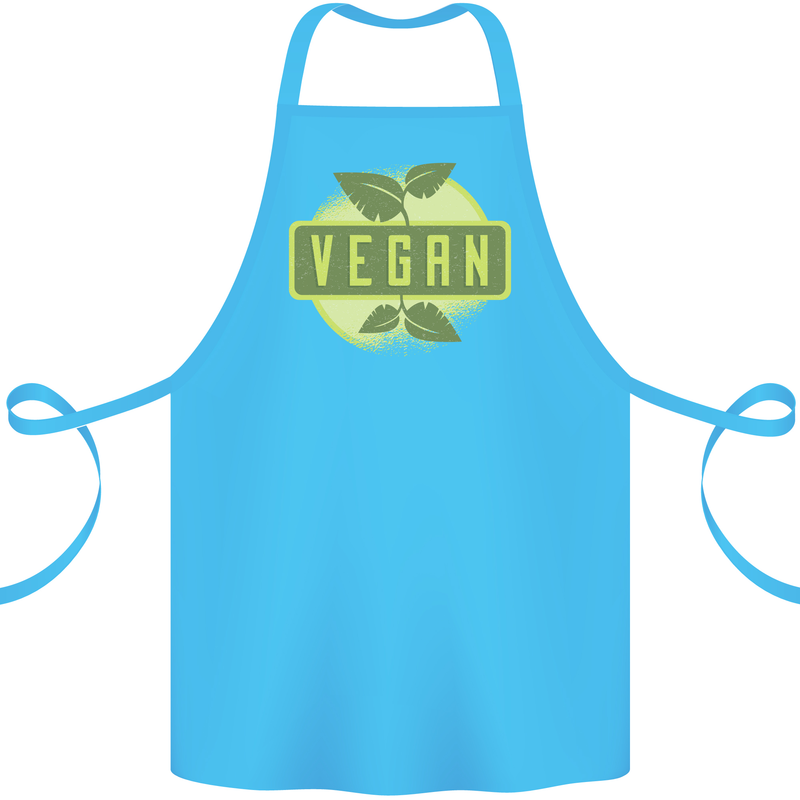Vegan Cotton Apron 100% Organic Turquoise