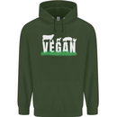 Vegan Field Childrens Kids Hoodie Forest Green