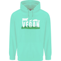 Vegan Field Childrens Kids Hoodie Peppermint