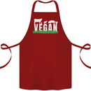 Vegan Field Cotton Apron 100% Organic Maroon