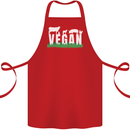 Vegan Field Cotton Apron 100% Organic Red