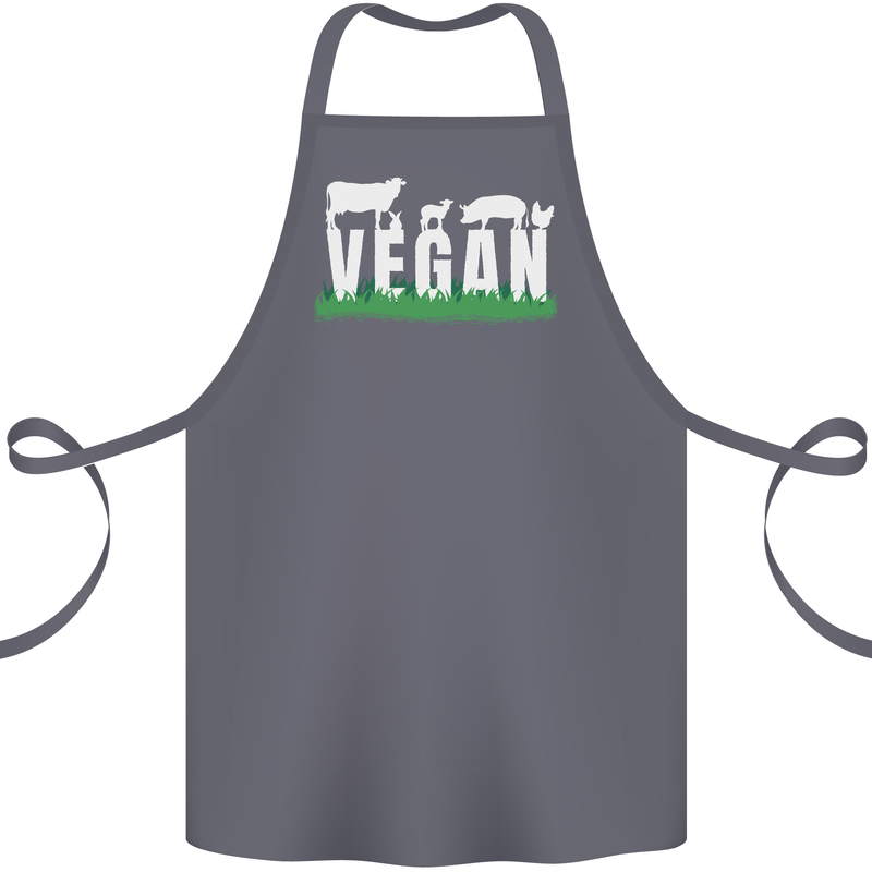 Vegan Field Cotton Apron 100% Organic Steel