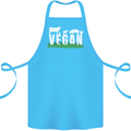Vegan Field Cotton Apron 100% Organic Turquoise