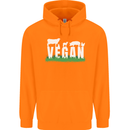 Vegan Field Mens 80% Cotton Hoodie Orange