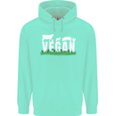 Vegan Field Mens 80% Cotton Hoodie Peppermint
