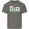 Vegan Field Mens Cotton T-Shirt Tee Top Charcoal