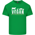 Vegan Field Mens Cotton T-Shirt Tee Top Irish Green