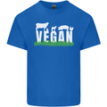 Vegan Field Mens Cotton T-Shirt Tee Top Royal Blue