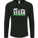 Vegan Field Mens Long Sleeve T-Shirt Black