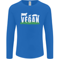 Vegan Field Mens Long Sleeve T-Shirt Royal Blue