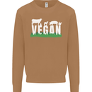 Vegan Field Mens Sweatshirt Jumper Caramel Latte
