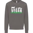 Vegan Field Mens Sweatshirt Jumper Charcoal