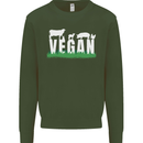 Vegan Field Mens Sweatshirt Jumper Forest Green