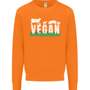 Vegan Field Mens Sweatshirt Jumper Orange
