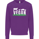 Vegan Field Mens Sweatshirt Jumper Purple
