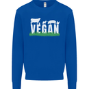 Vegan Field Mens Sweatshirt Jumper Royal Blue