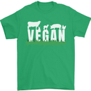 Vegan Field Mens T-Shirt 100% Cotton Irish Green