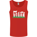 Vegan Field Mens Vest Tank Top Red