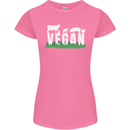 Vegan Field Womens Petite Cut T-Shirt Azalea