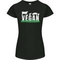Vegan Field Womens Petite Cut T-Shirt Black