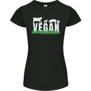 Vegan Field Womens Petite Cut T-Shirt Black