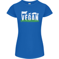 Vegan Field Womens Petite Cut T-Shirt Royal Blue