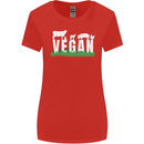 Vegan Field Womens Wider Cut T-Shirt Red