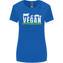 Vegan Field Womens Wider Cut T-Shirt Royal Blue