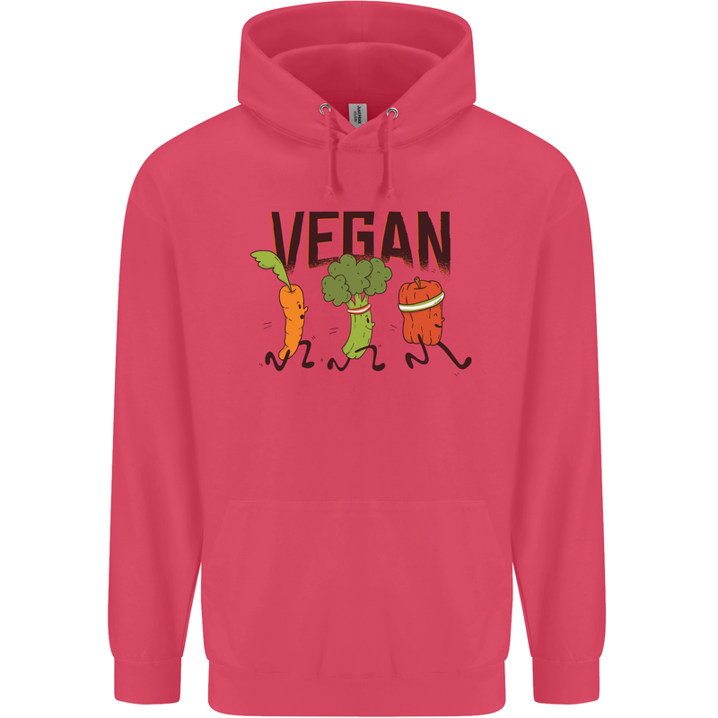 Vegan Fitness Childrens Kids Hoodie Heliconia